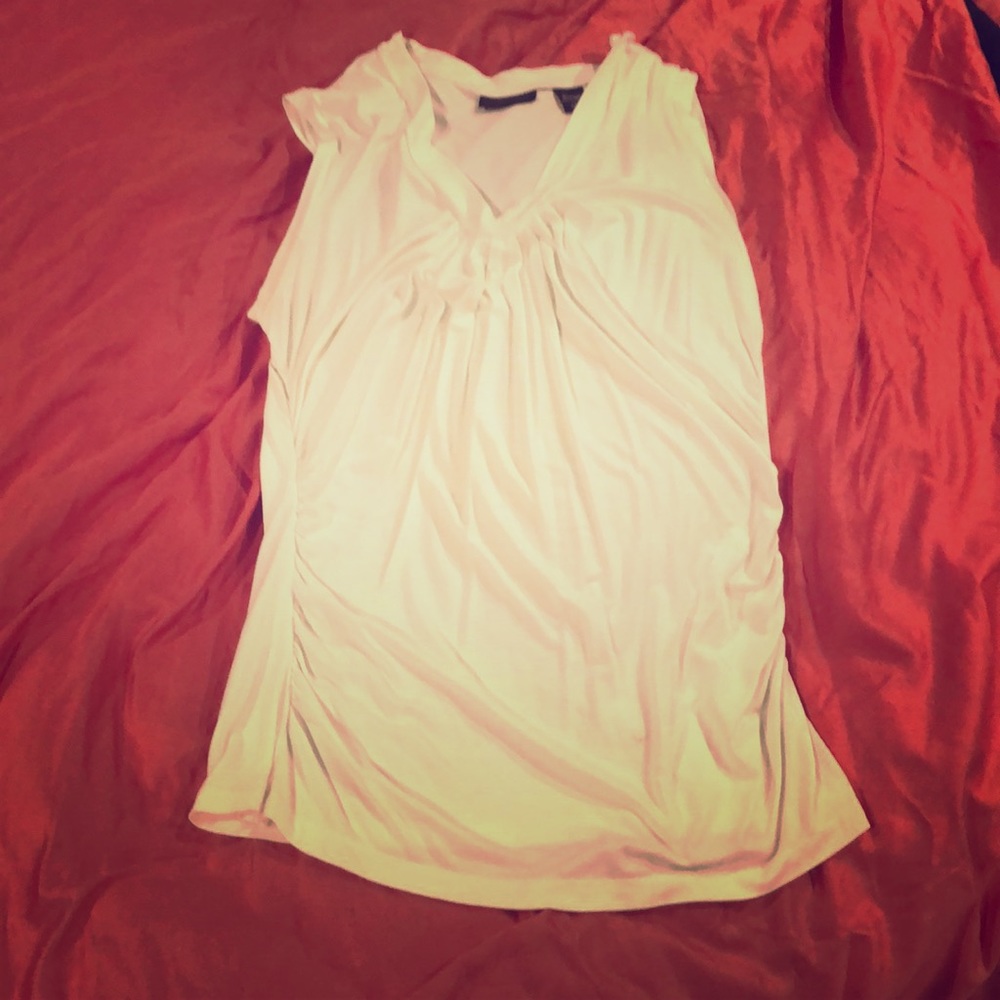 White v neck blouse
